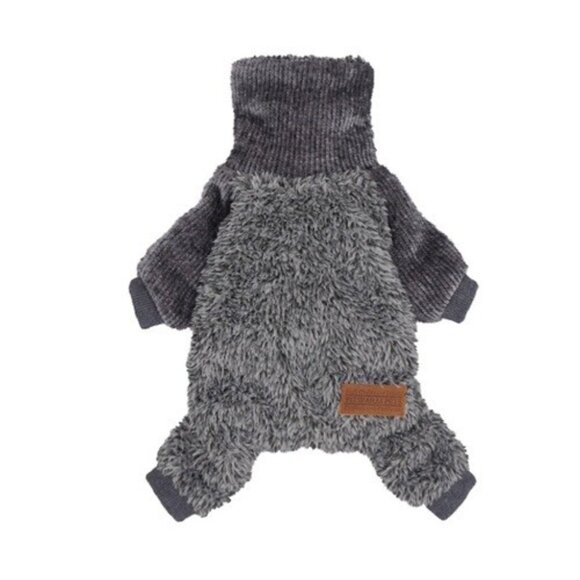 FITWARM Pets Turtleneck Thermal Sweater Dog Coat, Grey, Large - Picture 12 of 16